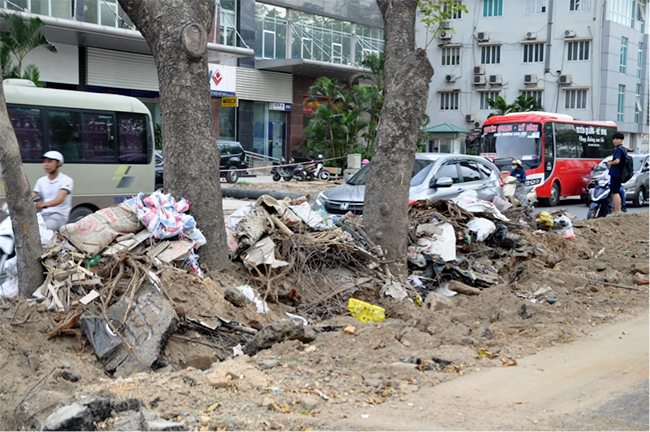 Ảnh: Bẫy cống ngầm trên dự án giao thông nghìn tỷ ở Hà Nội